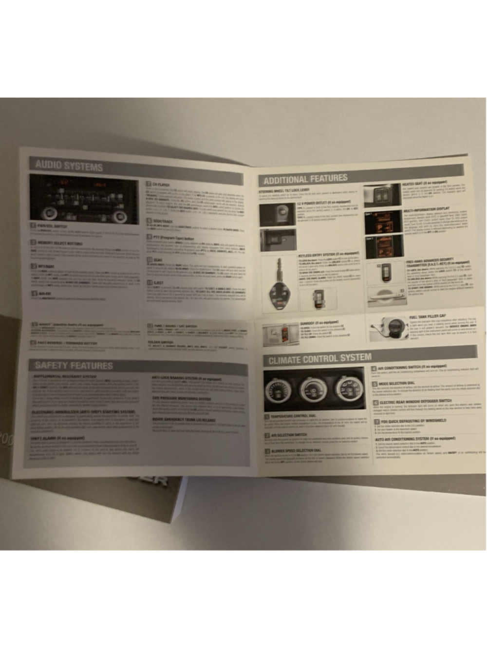 2009 Mitsubishi Lancer (Sedan / 2.0L / AT) Owners Manual - Hardly Used - Picture 11 of 12